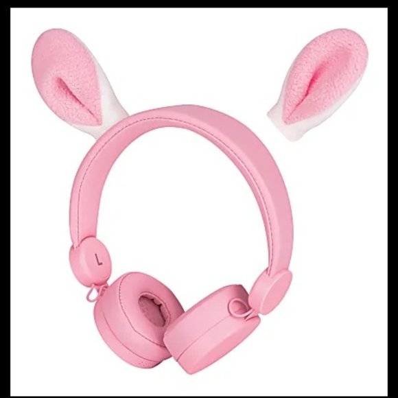 Panda & Rabbit Ativa Kids On-Ear Wired Animal Headphones With On-Cord Microphone - Picture 2 of 4